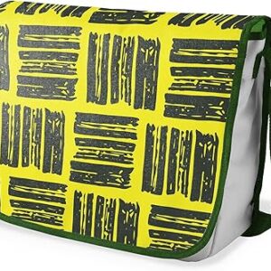 بوناميزون شنطة ماسنجر مدرسية مطبوعة رقميا مع حزام كاكي للطلاب، شنطة كروس وشنطة ساعي، شنطة كتف للمدرسة، العودة الى المدرسة، المقاس: 29 × 36 سم
