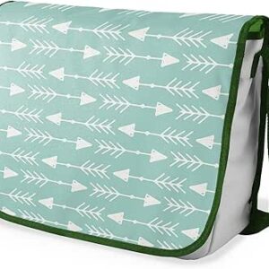 بوناميزون شنطة ماسنجر مدرسية مطبوعة رقميا مع حزام كاكي للطلاب، شنطة كروس وشنطة ساعي، شنطة كتف للمدرسة، العودة الى المدرسة، المقاس: 29 × 36 سم