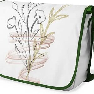 شنطة ماسنجر مدرسية مطبوعة رقميا مع احزمة كاكي للبنات والاولاد من لو جاردين دو لين، شنطة ماسنجر للطلاب، شنط كتف مقاس 29 × 36 سم