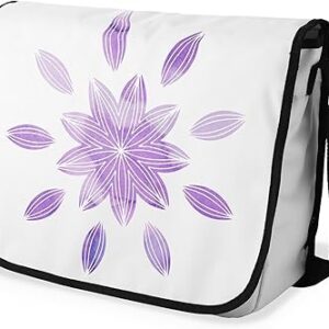 بوناميزون شنطة ماسنجر مدرسية مطبوعة رقميا مع حزام اسود للطلاب، شنطة كروس وشنطة ساعي، شنطة كتف للمدرسة، العودة الى المدرسة، المقاس: 29 × 36 سم