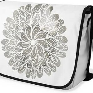 بوناميزون شنطة ماسنجر مدرسية مطبوعة رقميا مع حزام اسود للطلاب، شنطة كروس وشنطة ساعي، شنطة كتف للمدرسة، العودة الى المدرسة، المقاس: 29 × 36 سم