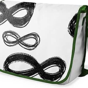 بوناميزون شنطة ماسنجر مدرسية مطبوعة رقميا مع حزام كاكي للطلاب، شنطة كروس وشنطة ساعي، شنطة كتف للمدرسة، العودة الى المدرسة، المقاس: 29 × 36 سم