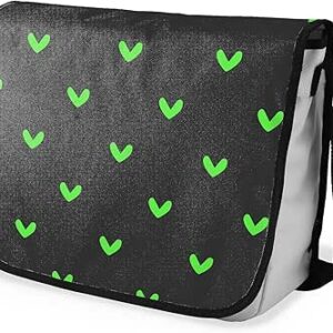 بوناميزون شنطة ماسنجر مدرسية مطبوعة رقميا مع حزام اسود للطلاب، شنطة كروس وشنطة ساعي، شنطة كتف للمدرسة، العودة الى المدرسة، المقاس: 29 × 36 سم