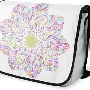 شنطة ماسنجر مدرسية مطبوعة رقمية بحزام اسود للبنات والاولاد من لو جاردين دو لين، شنطة ماسنجر للطلاب، شنط كتف مقاس 29 × 36 سم