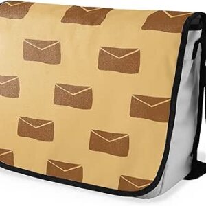 شنطة ماسنجر مدرسية مطبوعة رقمية بحزام اسود للبنات والاولاد من لو جاردين دو لين، شنطة ماسنجر للطلاب، شنط كتف مقاس 29 × 36 سم