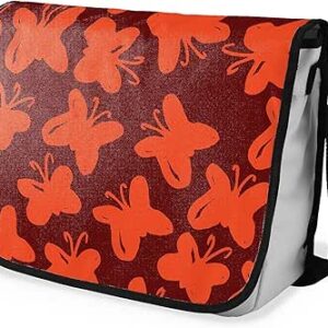 بوناميزون شنطة ماسنجر مدرسية مطبوعة رقميا مع حزام اسود للطلاب، شنطة كروس وشنطة ساعي، شنطة كتف للمدرسة، العودة الى المدرسة، المقاس: 29 × 36 سم