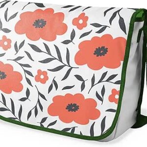 بوناميزون شنطة ماسنجر مدرسية مطبوعة رقميا مع حزام كاكي للطلاب، شنطة كروس وشنطة ساعي، شنطة كتف للمدرسة، العودة الى المدرسة، المقاس: 29 × 36 سم