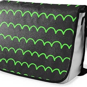 بوناميزون شنطة ماسنجر مدرسية مطبوعة رقميا مع حزام اسود للطلاب، شنطة كروس وشنطة ساعي، شنطة كتف للمدرسة، العودة الى المدرسة، المقاس: 29 × 36 سم