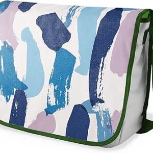 بوناميزون شنطة ماسنجر مدرسية مطبوعة رقميا مع حزام كاكي للطلاب، شنطة كروس وشنطة ساعي، شنطة كتف للمدرسة، العودة الى المدرسة، المقاس: 29 × 36 سم