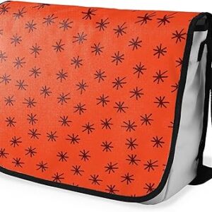 بوناميزون شنطة ماسنجر مدرسية مطبوعة رقميا مع حزام اسود للطلاب، شنطة كروس وشنطة ساعي، شنطة كتف للمدرسة، العودة الى المدرسة، المقاس: 29 × 36 سم