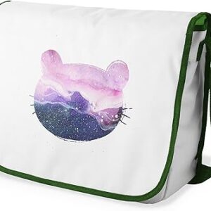 شنطة ماسنجر مدرسية مزينة بطباعة رقمية مع حزام كاكي للبنات والأولاد، شنطة ماسنجر للطلاب والعودة إلى المدرسة، شنطة كروس للطلاب، شنطة كتف، مقاس 29 × 36 سم