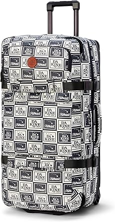 داكين - شنطة سفر بعجلات مقسمة للجنسين - هيكل متين - دعامة قابلة للطي - جيوب خارجية سريعة الوصول - خيارات الوان متعددة - 85 لتر و110 لتر