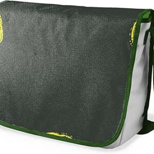 شنطة ماسنجر مدرسية مطبوعة رقميا مع احزمة كاكي للبنات والاولاد من لو جاردين دو لين، شنطة ماسنجر للطلاب، شنط كتف مقاس 29 × 36 سم