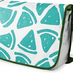 بوناميزون شنطة ماسنجر مدرسية مطبوعة رقميا مع حزام كاكي للطلاب، شنطة كروس وشنطة ساعي، شنطة كتف للمدرسة، العودة الى المدرسة، المقاس: 29 × 36 سم