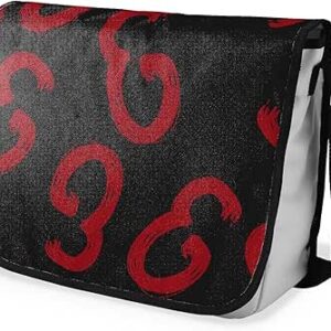 شنطة ماسنجر مدرسية مطبوعة رقمية بحزام اسود للبنات والاولاد من لو جاردين دو لين، شنطة ماسنجر للطلاب، شنط كتف مقاس 29 × 36 سم