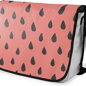 شنطة ماسنجر مدرسية مطبوعة رقمية بحزام اسود للبنات والاولاد من لو جاردين دو لين، شنطة ماسنجر للطلاب، شنط كتف مقاس 29 × 36 سم