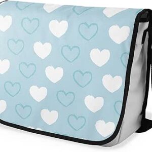 شنطة ماسنجر مدرسية مطبوعة رقمية بحزام اسود للبنات والاولاد من لو جاردين دو لين، شنطة ماسنجر للطلاب، شنط كتف مقاس 29 × 36 سم