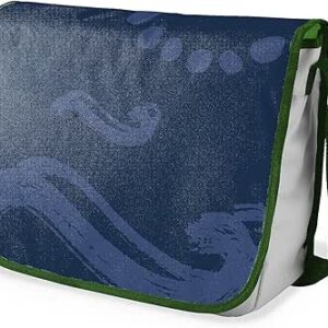 بوناميزون شنطة ماسنجر مدرسية مطبوعة رقميا مع حزام كاكي للطلاب، شنطة كروس وشنطة ساعي، شنطة كتف للمدرسة، العودة الى المدرسة، المقاس: 29 × 36 سم