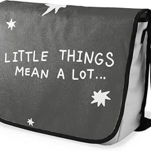 شنطة ماسنجر مدرسية مطبوعة رقمية بحزام اسود للبنات والاولاد من لو جاردين دو لين، شنطة ماسنجر للطلاب، شنط كتف مقاس 29 × 36 سم