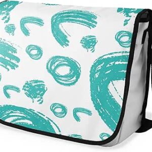 بوناميزون شنطة ماسنجر مدرسية مطبوعة رقميا مع حزام اسود للطلاب، شنطة كروس وشنطة ساعي، شنطة كتف للمدرسة، العودة الى المدرسة، المقاس: 29 × 36 سم