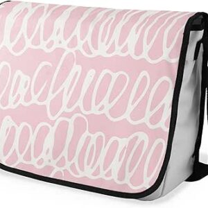 بوناميزون شنطة ماسنجر مدرسية مطبوعة رقميا مع حزام اسود للطلاب، شنطة كروس وشنطة ساعي، شنطة كتف للمدرسة، العودة الى المدرسة، المقاس: 29 × 36 سم