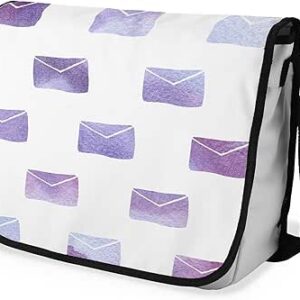 شنطة ماسنجر مدرسية مطبوعة رقمية بحزام اسود للبنات والاولاد من لو جاردين دو لين، شنطة ماسنجر للطلاب، شنط كتف مقاس 29 × 36 سم