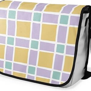 شنطة ماسنجر مدرسية مطبوعة رقمية بحزام اسود للبنات والاولاد من لو جاردين دو لين، شنطة ماسنجر للطلاب، شنط كتف مقاس 29 × 36 سم