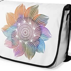 شنطة ماسنجر مدرسية مطبوعة رقمية بحزام اسود للبنات والاولاد من لو جاردين دو لين، شنطة ماسنجر للطلاب، شنط كتف مقاس 29 × 36 سم