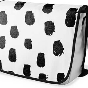 شنطة ماسنجر مدرسية مطبوعة بطباعة رقمية مع حزام أسود للبنات والأولاد، شنطة ماسنجر للطلاب والعودة إلى المدرسة، شنطة ماسنجر للطلاب، شنط كتف، مقاس 29 × 36 سم