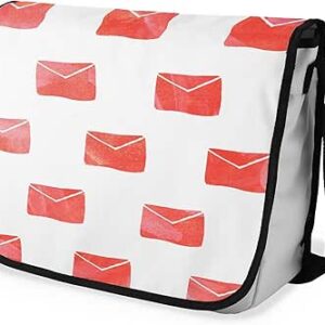 بوناميزون شنطة ماسنجر مدرسية مطبوعة رقميا مع حزام اسود للطلاب، شنطة كروس وشنطة ساعي، شنطة كتف للمدرسة، العودة الى المدرسة، المقاس: 29 × 36 سم