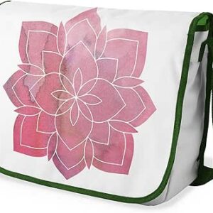 شنطة ماسنجر مدرسية مطبوعة رقميا مع احزمة كاكي للبنات والاولاد من لو جاردين دو لين، شنطة ماسنجر للطلاب، شنط كتف مقاس 29 × 36 سم