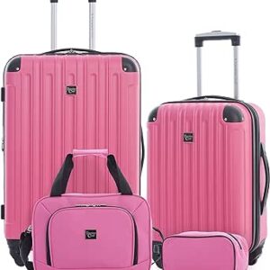 مجموعة حقائب سفر صلبة من ترافلرز كلوب ميدتاون مكونة من 4 قطع