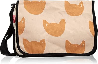 شنطة ماسنجر مدرسية مطبوعة رقمية بحزام اسود للبنات والاولاد من لو جاردين دو لين، شنطة ماسنجر للطلاب، شنط كتف مقاس 29 × 36 سم