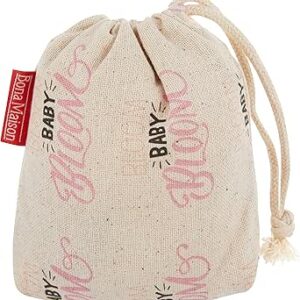 بوناميزون شنطة منتجات قطنية مطبوعة مع رباط، شنطة بقالة قابلة لاعادة الاستخدام، اكياس صديقة للبيئة وقابلة للتحلل البيولوجي، شنطة سفر، شنط تسوق، صديقة للبيئة، قابلة للطي، المقاس: 12×15 سم، قماش