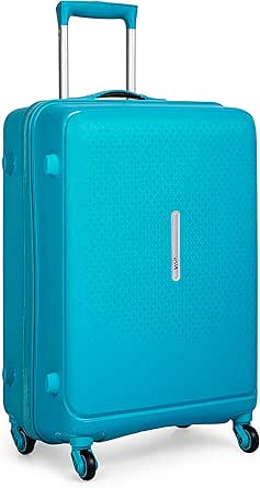 حقيبة سفر صلبة ذات 4 عجلات مزينة بنجوم من في اي بي، قفل تي اس ايه (حجم مناسب للفنادق) مقاس M، طول 65 سم، 3.4 كجم، 60 لتر (لون تركواز), تركواز، بولي بروبيلين (PP)، من VIP