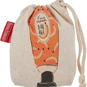 بوناميزون شنطة منتجات قطنية مطبوعة مع رباط، شنطة بقالة قابلة لاعادة الاستخدام، اكياس صديقة للبيئة وقابلة للتحلل البيولوجي، شنطة سفر، شنط تسوق، صديقة للبيئة، قابلة للطي، المقاس: 12×15 سم، قماش