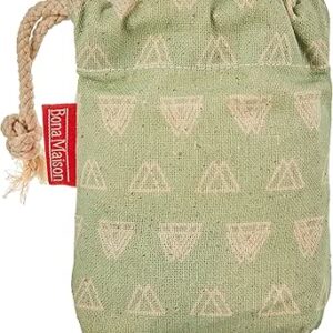 بوناميزون شنطة منتجات قطنية مطبوعة مع رباط، شنطة بقالة قابلة لاعادة الاستخدام، اكياس صديقة للبيئة وقابلة للتحلل البيولوجي، شنطة سفر، شنط تسوق، صديقة للبيئة، قابلة للطي، المقاس: 12×15 سم، قماش