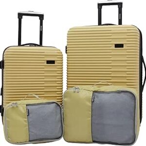 كينسي مجموعة شنط سفر وامتعة للنساء من هيلزبورو مكونة من 4 قطع