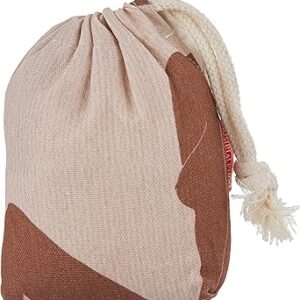 بوناميزون شنطة منتجات قطنية مطبوعة مع رباط، شنطة بقالة قابلة لاعادة الاستخدام، اكياس صديقة للبيئة وقابلة للتحلل البيولوجي، شنطة سفر، شنط تسوق، صديقة للبيئة، قابلة للطي، المقاس: 12×15 سم