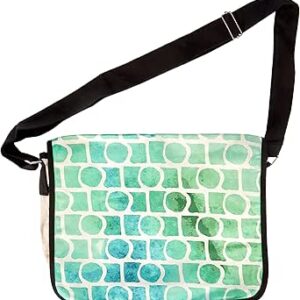 بوناميزون شنطة ماسنجر مدرسية مطبوعة رقميا مع حزام اسود للطلاب، شنطة كروس وشنطة ساعي، شنطة كتف للمدرسة، العودة الى المدرسة، المقاس: 29 × 36 سم