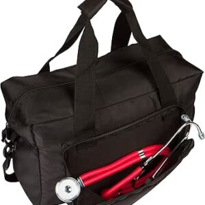 دكتور طبي مبطن بالنايلون مقاس 14 انش شنطة للممرضات من ترايدمارك اينوفايشن, أسود