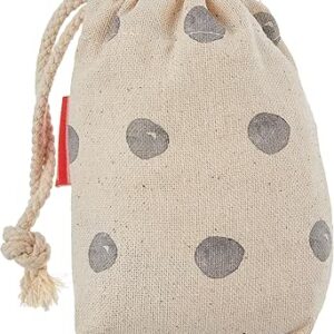 بوناميزون شنطة منتجات قطنية مطبوعة مع رباط، شنطة بقالة قابلة لاعادة الاستخدام، اكياس صديقة للبيئة وقابلة للتحلل البيولوجي، شنطة سفر، شنط تسوق، صديقة للبيئة، قابلة للطي، المقاس: 12×15 سم