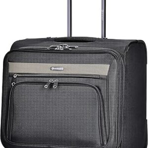 حقيبة بايلوت بعجلات مقاومة للماء ومتعددة الجيوب للسفر والعمل والمكتب مناسبة للجنسين من ايمينينت، V135-17 (أسود)، بوليستر