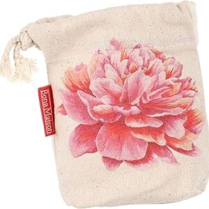 بوناميزون شنطة منتجات قطنية مطبوعة مع رباط، شنطة بقالة قابلة لاعادة الاستخدام، اكياس صديقة للبيئة وقابلة للتحلل البيولوجي، شنطة سفر، شنط تسوق، صديقة للبيئة، قابلة للطي، المقاس: 12×15 سم