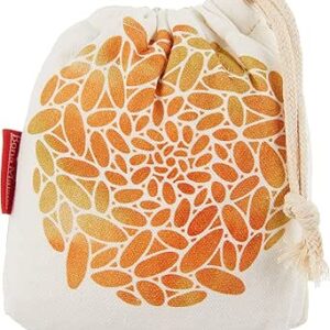 بوناميزون شنطة منتجات قطنية مطبوعة مع رباط، شنطة بقالة قابلة لاعادة الاستخدام، اكياس صديقة للبيئة وقابلة للتحلل البيولوجي، شنطة سفر، شنط تسوق، صديقة للبيئة، قابلة للطي، المقاس: 12×15 سم