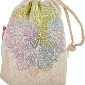 بوناميزون شنطة منتجات قطنية مطبوعة مع رباط، شنطة بقالة قابلة لاعادة الاستخدام، اكياس صديقة للبيئة وقابلة للتحلل البيولوجي، شنطة سفر، شنط تسوق، صديقة للبيئة، قابلة للطي، المقاس: 12×15 سم، قماش