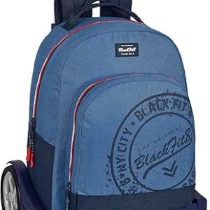 سافتا شنطة بعجلات من موتش 305 + قابلة لاعادة التدوير بلون اسود فيت 8 "ستامب"، مقاس واحد، كاجوال، ازرق، مقاس واحد