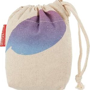 بوناميزون شنطة منتجات قطنية مطبوعة مع رباط، شنطة بقالة قابلة لاعادة الاستخدام، اكياس صديقة للبيئة وقابلة للتحلل البيولوجي، شنطة سفر، شنط تسوق، صديقة للبيئة، قابلة للطي، المقاس: 12×15 سم، قماش