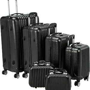 مجموعة شنط السفر من 6 قطع بهيكل صلب وعجلات دوارة مزدوجة للجنسين من ميلايف