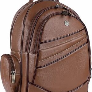 هاموندز فلاي كاتشر شنطة ظهر للاب توب من الجلد الطبيعي بلون اسود مقاس 15.6 انش